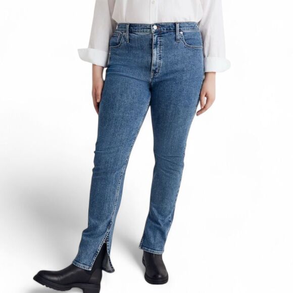 Madewell Stovepipe Jeans Slit-Hem Edition Size 25 - Picture 1 of 9